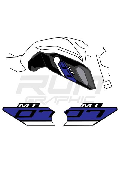 MT 07 2018-2019 Race Blue Blue Ram Air Sticker
