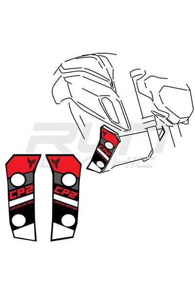 MT 07 2018-2019 Compatible Red Radiator Sticker