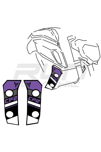 MT 07 2018-2019 Compatible Purple Radiator Sticker