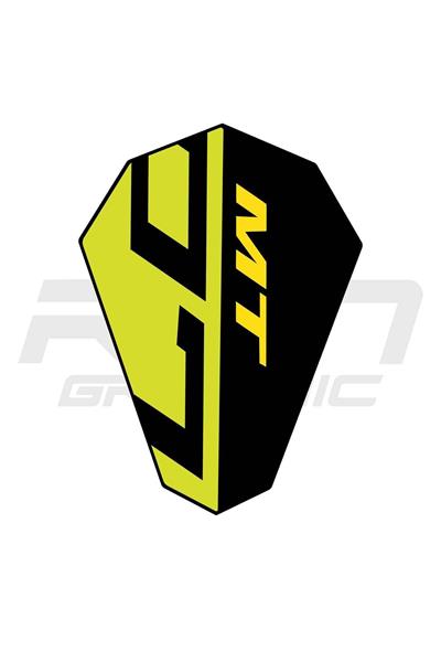 MT 07 2018-2019 YEŞİL METAL CAM STİCKER