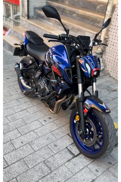 MT 07 2020-2023 Blue Japan Full Body Kit Sticker Set