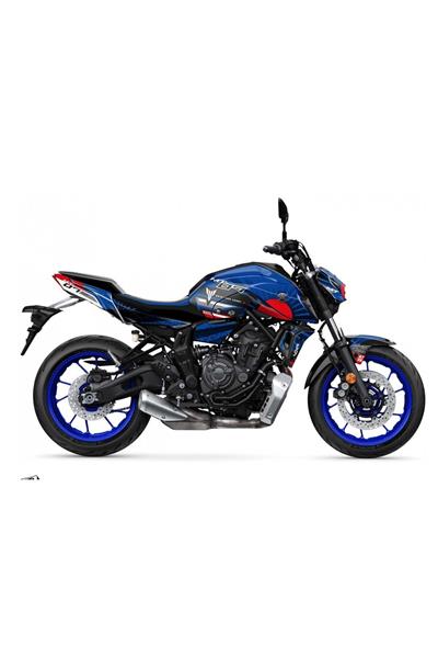 MT 07 2020-2023 Blue Japan Full Body Kit Sticker Set
