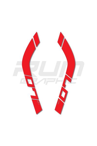 MT 07 2020-2023 Compatible Red Fuel Tank Sticker