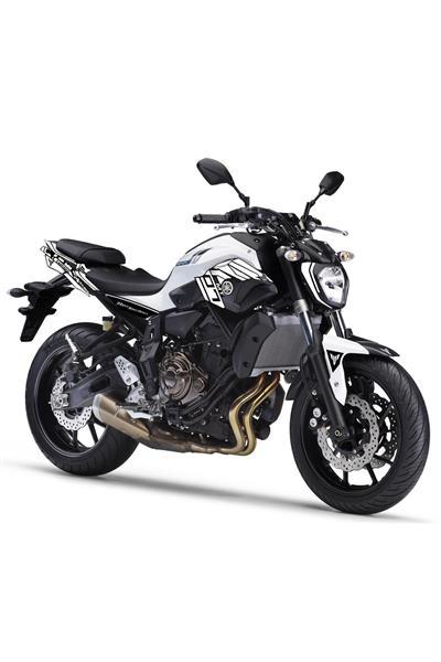 MT 07 BEYAZ STİCKER SET