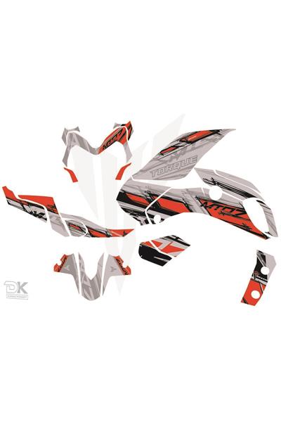 MT 07 GRİ-KIRMIZI 2018 - 2019 FULL STİCKER KİT SET
