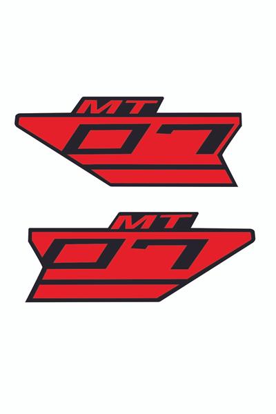 MT07 Neon Red Fuel Tank Ram Air Sticker