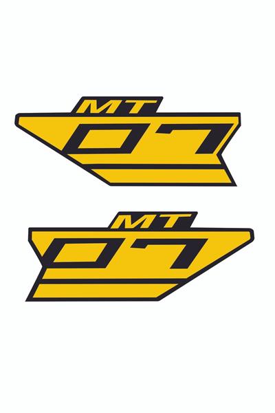 MT07 Neon Yellow Fuel Tank Ram Air Sticker