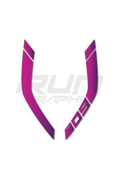 MT 09 2014-2017 Purple-Pink Fuel Tank Sticker