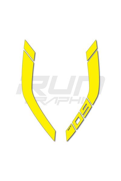 MT 09 2014-2017 Yellow Fuel Tank Sticker