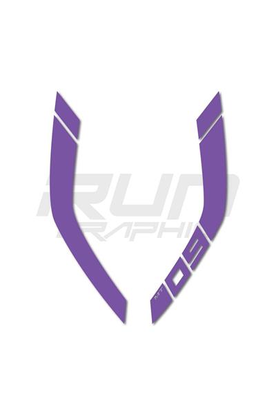 MT 09 2014-2017 Compatible Purple Fuel Tank Sticker