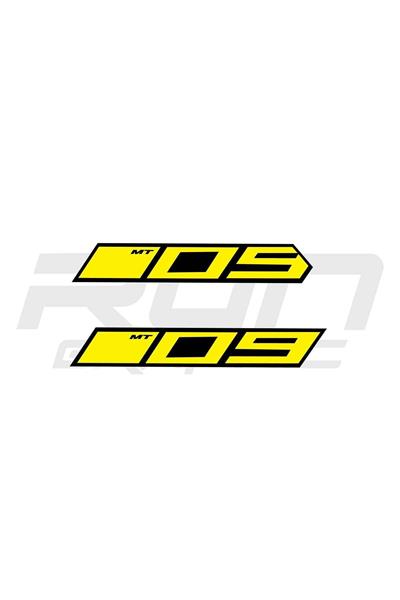 MT 09 2014-2017 Compatible Yellow Ram Air Sticker