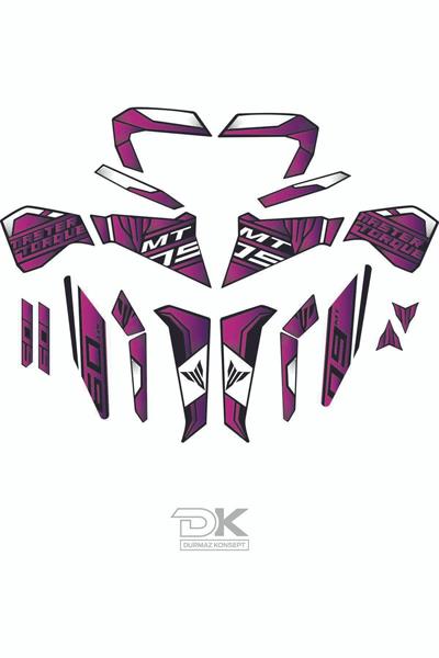 MT09 2017 2019 PURPLE STICKER SET