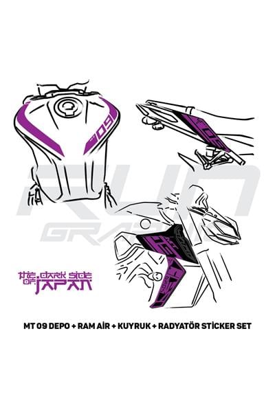 MT 09 GEN2 STİCKER SET 4