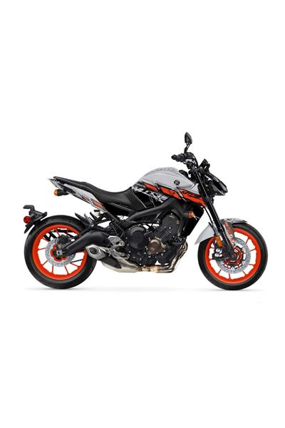 MT 09 GRİ-KIRMIZI 2017 - 2019 FULL STİCKER KİT SET
