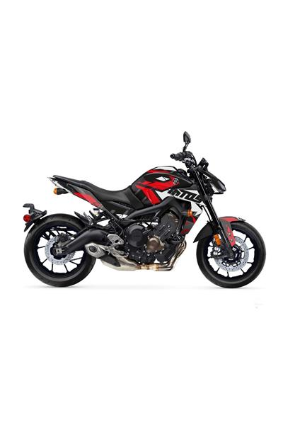 MT 09 SİYAH-KIRMIZI 2017 - 2019 FULL STİCKER KİT SET