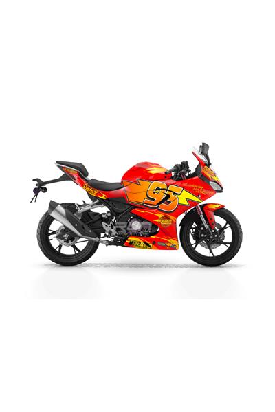 Rks Srk 125-250r Uyumlu Şimşek Araba Graphic Kit Sticker Set