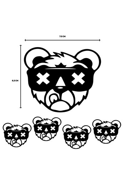 X PANDA STICKER V1 5 PCS