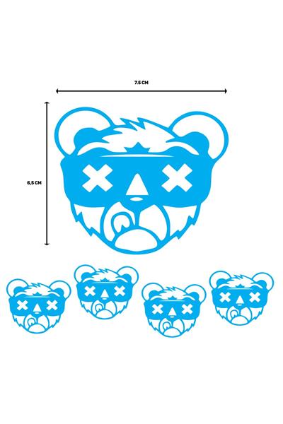 X PANDA STICKER V1 5 PCS
