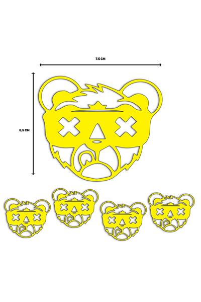 X PANDA STICKER V1 5 PCS