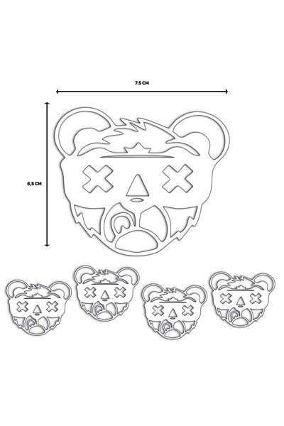 X PANDA STICKER V1 5 PCS