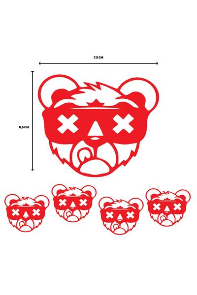 X PANDA STICKER V1 5 PCS