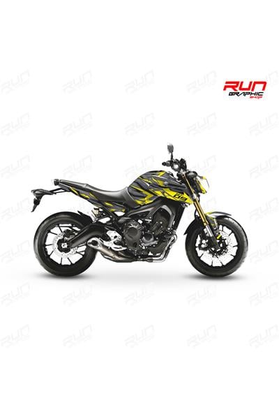 YAMAHA 2014-16 MT 09 MIXED GRAPHİC KİT STİCKER SET