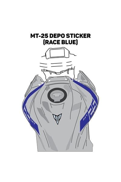 YAMAHA 2019-2024 MT-25 DEPO STİCKER MDL1