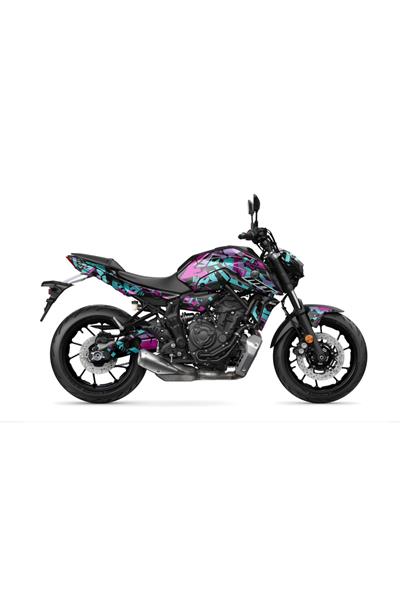 YAMAHA 2020-2024 MT 07 NEWS RAİD GRAPHİC KİT STİCKER SET