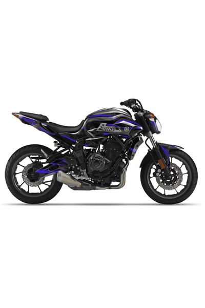 Yamaha MT-07 2014–2017 Blue Blade Full Body Sticker Kit