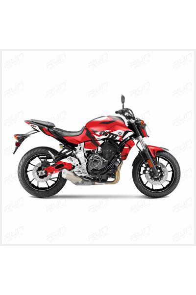 YAMAHA MT 07 2014-2017 Uyumlu ZIGZAG FULL BODY KİT STİCKER SET- JANT STİCKER-KAFA STİCKER BİRLİKTE