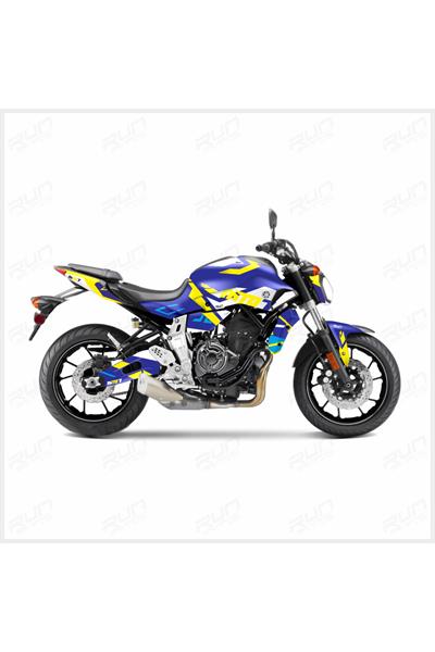 YAMAHA MT 07 2014-2017 Uyumlu ZIGZAG FULL BODY KİT STİCKER SET- JANT STİCKER-KAFA STİCKER BİRLİKTE