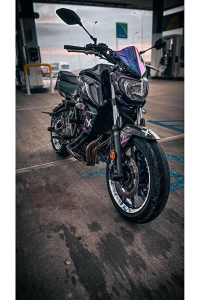 YAMAHA MT 07 2018-2019 DOUBLE COLOUR FULL BODY KİT STİCKER SET- JANT STİCKER-KAFA STİCKER BİRLİKTE