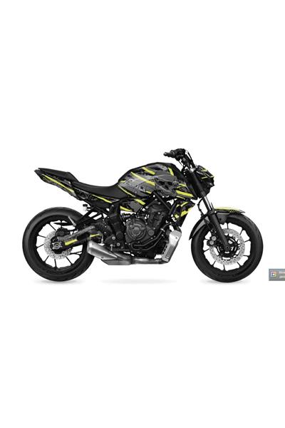 Yamaha MT-07 2020–2024 Skull Full Body Sticker Kit