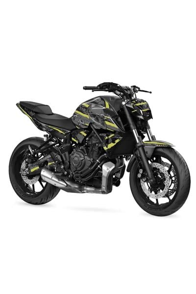 Yamaha MT-07 2020–2024 Skull Full Body Sticker Kit