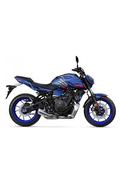 YAMAHA MT 07 2020-2024 Compatible RED BLUE PLAYER STİCKER SET FULL BODY KIT MDL2