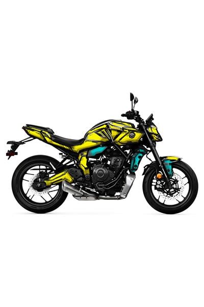 YAMAHA MT 07 2025 CARTOON GRAPHİC KİT STİCKER SET