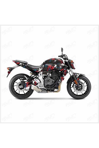 YAMAHA MT 07 CARTOON GRAPHİC STİCKER KİT SET