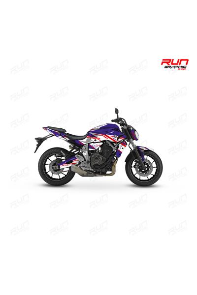 YAMAHA MT 07 GEN1 FLAT GRAPHİC KİT STİCKER SET