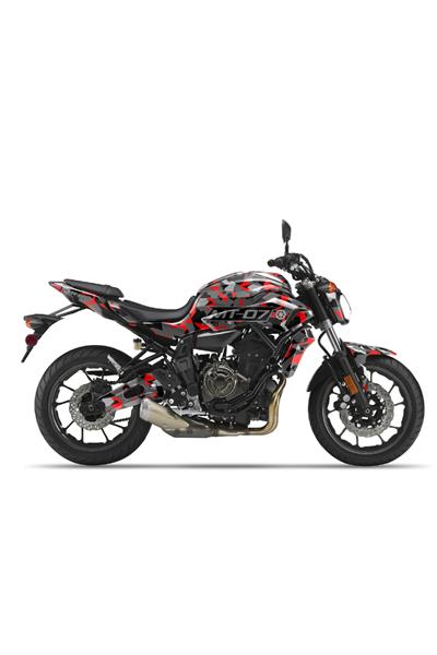 YAMAHA MT 07 GEN1 KAMUFLAJ GRAPHİC KİT STİCKER SET