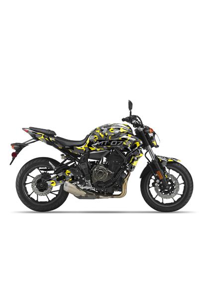 YAMAHA MT 07 GEN1 KAMUFLAJ GRAPHİC KİT STİCKER SET