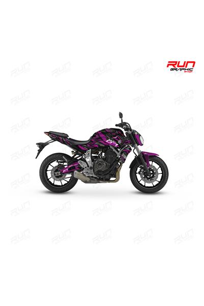 YAMAHA MT 07 GEN1 KAMUFLAJ GRAPHİC KİT STİCKER SET