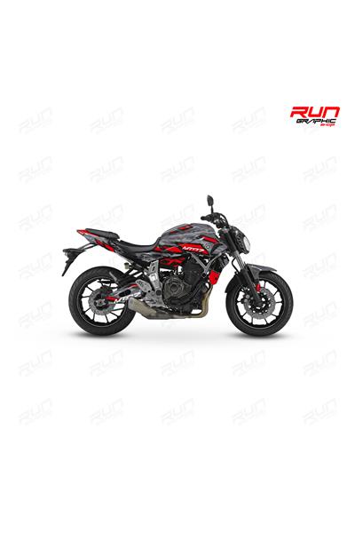YAMAHA MT 07 GEN1 LİNE II GRAPHİC KİT STİCKER SET