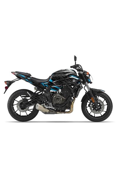 YAMAHA MT 07 GEN1 TRIANGLE GRAPHİC KİT STİCKER SET