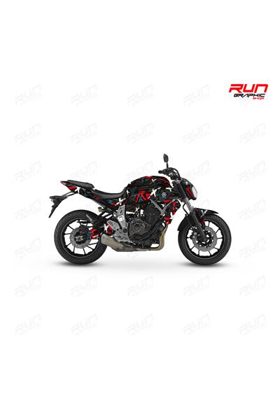 YAMAHA MT 07 GEN1 X GRAPHİC KİT STİCKER SET