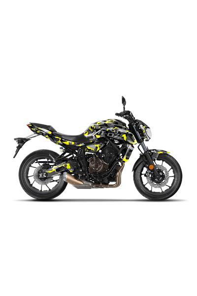 YAMAHA MT 07 GEN2 KAMUFLAJ GRAPHİC KİT STİCKER SET