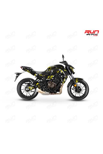 YAMAHA MT 07 GEN2 X GRAPHİC KİT STİCKER SET