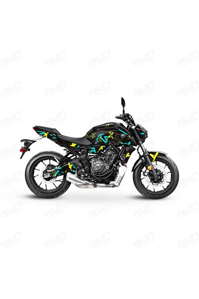 YAMAHA MT 07 GEN3 X1 GRAPHİC KİT STİCKER SET