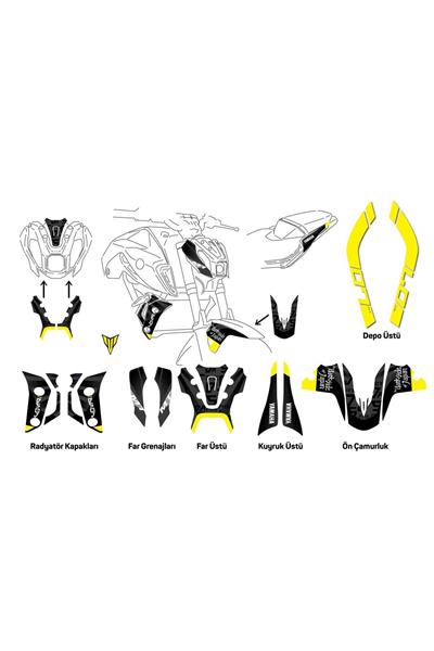 Yamaha MT-07 Japan 2020–2024 Compatible Sticker Set