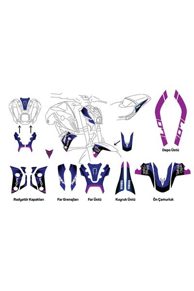 Yamaha MT-07 Japan 2020–2024 Compatible Sticker Set