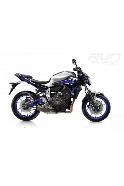 Yamaha MT 07 Race Blue Blue Sticker Set